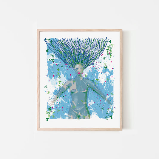 Limited edition Wild Woman of the River - Giclée print