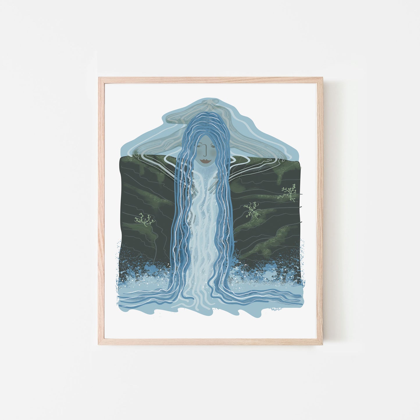 Limited edition Wild Woman of the Waterfall - Giclée print